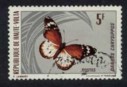 Upper Volta African Monarch Butterfly 'Danaus Chrysippus' 5f 1971 Canc SG#336 - Alto Volta (1958-1984)