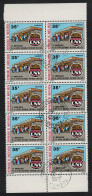 Upper Volta National Lottery Block Of 10 1972 CTO SG#383 Sc#281 - Alto Volta (1958-1984)