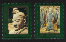 UN Vienna Terracotta Warriors From Emperor Qin Shi Huang's Tomb 2v 1997 MNH SG#V245-V246 - Altri & Non Classificati