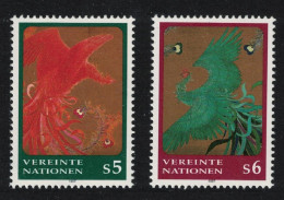 UN Vienna 'Phoenixes Flying Down' By Sagenji Yoshida 2v 1997 MNH SG#V221-V222 - Other & Unclassified