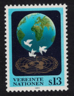 UN Vienna Globe Doves And UN Emblem 1993 MNH SG#V146 - Other & Unclassified