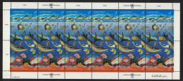 UN Vienna Whales Fish Marine Life Clean Ocean Sheetlet Of 6 Pairs 1992 MNH SG#V126-V127 - Otros & Sin Clasificación