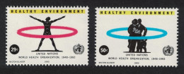 UN New York 45th Anniversary Of WHO 2v 1993 MNH SG#635-636 - Other & Unclassified