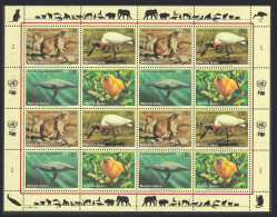 UN Geneva Prairie Dog Whale Golden Langur Jabiru Bird Sheetlet Of 4 Sets 1994 MNH SG#G246-G249 MI#245-248 Sc#249a - Altri & Non Classificati