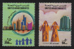 United Arab Emirates Population And Housing Census 2v 1995 MNH SG#496-497 - Emirats Arabes Unis (Général)