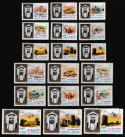 Umm-Al-Qiwain Birds Snakes Hyena Fish Animals 18v 1964 MNH SG#1-18 MI#1-18 Sc#1-18 - Umm Al-Qaiwain