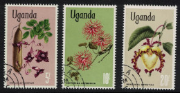 Uganda Flowers 3v The Highest Values 1969 CTO SG#143-145 - Ouganda (1962-...)