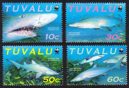 Tuvalu WWF Sand Tiger Shark 4v 2000 MNH SG#872-875 MI#862-865 Sc#816 A-d - Tuvalu