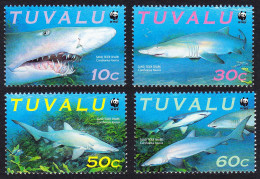 Tuvalu WWF Sand Tiger Shark 4v 2000 MNH SG#872-875 MI#862-865 Sc#816 A-d - Tuvalu (fr. Elliceinseln)