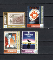 Dominica 2006 Olympic Games Turin Torino, Set Of 4 MNH - Winter 2006: Turin