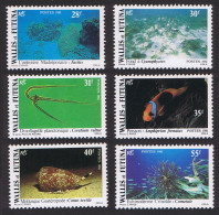 Wallis And Futuna Fish Shells Corals Undersea Marine Fauna 6v 1981 MNH SG#370-375 Sc#264-269 - Nuovi