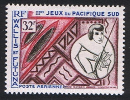 Wallis And Futuna South Pacific Games Airmail 32f 1966 MNH SG#193 Sc#C27-C28 - Neufs