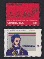 Venezuela Birth General Jose Ribas 2v 1976 MNH SG#2309-2310 Sc#1117-1118 - Venezuela