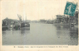 59 DENAIN  Quai De Chargement De La Compagnie Des Mines D'anzin    2 Scans - Denain