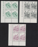 Vatican Gregorian Calendar 3v Blocks Of 4 1982 MNH SG#787-789 Sc#715-717 - Unused Stamps