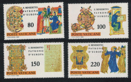 Vatican 1500th Birth Anniversary Of St Benedict 4v 1980 MNH SG#735-738 Sc#668-671 - Ungebraucht