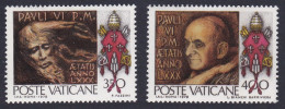 Vatican 80th Birthday Of Pope Paul VI 1978 MNH SG#694-695 Sc#630-631 - Ongebruikt