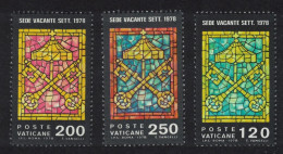 Vatican St Peter's Keys 2nd Interregnum 1978 MNH SG#705-707 Sc#638-640 - Nuevos