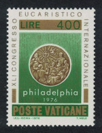 Vatican 41st International Eucharistic Congress 400L 1976 MNH SG#658 Sc#594 - Unused Stamps
