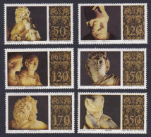Vatican Classical Sculptures 1st Series 6v 1977 MNH SG#681-686 Sc#617-622 - Unused Stamps