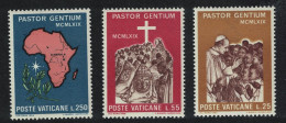 Vatican Pope Paul's Visit To Uganda 3v 1969 MNH SG#525-527 Sc#473-475 - Neufs