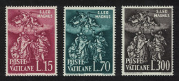Vatican 15th Death Centenary Of Pope Leo I 3v 1961 MNH SG#343-345 Sc#301-303 - Unused Stamps