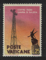 Vatican Saint Maria Di Galeria Radio Station 25L 1959 MNH SG#294 Sc#263 - Nuevos