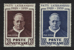 Vatican 30th Anniversary Of Lateran Treaty 2v 1959 MNH SG#292-293 Sc#254-255 - Nuevos