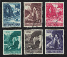 Vatican Apparition Of The Virgin Mary At Lourdes 6v 1958 Mixed SG#265-270 Sc#233-238 - Oblitérés