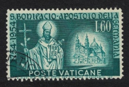 Vatican Martyrdom Of St Boniface 60L 1955 Canc SG#217 Sc#194 - Usati