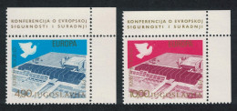 Yugoslavia Bird Security And Co-operation Conference 2v Corners 1977 MNH SG#1784-1785 - Autres & Non Classés