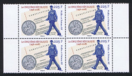 Wallis And Futuna General De Gaulle And Constitution Block Of 4 2008 MNH SG#951 - Ungebraucht