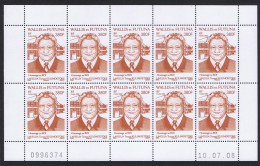 Wallis And Futuna King Tomasi Kulimoetoke Full Sheet 2008 MNH SG#936 - Unused Stamps