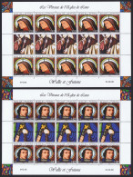 Wallis And Futuna Stained Glasses Of Lano's Church 2v Full Sheets 2008 MNH SG#940-941 - Unused Stamps