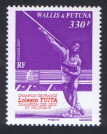 Wallis And Futuna Lolesia Tuita - French Javelin Champion 2007 MNH SG#916 - Nuevos
