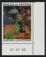 Wallis And Futuna 'Still-life' Painting By Gauguin Corner Date 2003 MNH SG#837 Sc#572 - Neufs