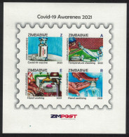 Zimbabwe COVID Awareness MS 2021 MNH - Zimbabwe (1980-...)