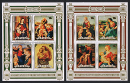 Zaire 500th Birth Anniversary Of Raphael 2 MSs 1983 MNH SG#MS1171 Sc#119-130 - Unused Stamps