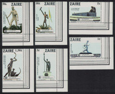 Zaire Kinshasa Monuments 6v Corners 1983 MNH SG#1157-1162 Sc#1115-1120 - Unused Stamps