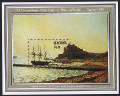 Zaire Ship Painting By Antonio Pitloo MS 1980 MNH SG#MS1012 Sc#970 - Nuovi
