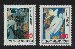 Yugoslavia 18th Joy Of Europe Meeting Belgrade Children's Paintings 2v 1986 MNH SG#2343-2344 - Autres & Non Classés