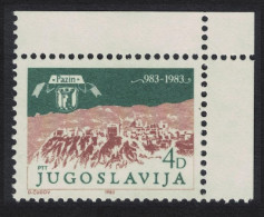 Yugoslavia Millenary Of Pazin Corner 1983 MNH SG#2087 - Autres & Non Classés