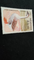 NİARAGUA-1970-80     2.00  CORD  DAMGALI - Nicaragua