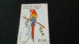 NİARAGUA-1970-80     2.00  CORD  DAMGALI - Nicaragua