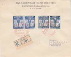 Yugoslavia 1940 Petite Entente Registered FDC Ca Beograd 1.06.1940 (59244)  See Scan - Idées Européennes