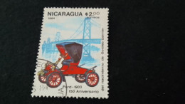 NİARAGUA-1970-80     2.00  CORD  DAMGALI - Nicaragua