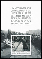 BRD MiNr. Block 87 (3579) ** Willy Brandt: Kniefall Warschau Vor 50 J., Postfr. - 2011-2020