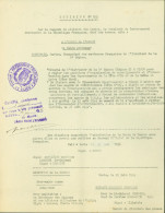 Guerre 40 Citation à L'ordre De L'armée à Titre Posthume Commandant FFI 8e Région Crée Marquis Chatillonnais Fusillé - Oorlog 1939-45