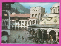 310426 / Bulgaria - Rila Monastery - The Main Monastery Church Hrelyo’s Tower People 1982 PC Bulgarie Bulgarien  - Chiese E Cattedrali