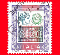ITALIA - Usato - 2002 - Alti Valori Ordinari - Serie Ordinaria - Siracusana E Cifra - Ornamenti E Italia Turrita - 6.20 - 2001-10: Usati